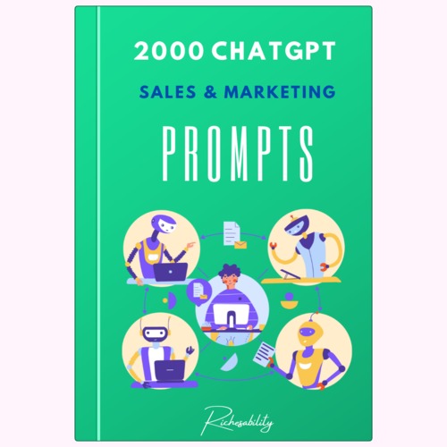 Product picture 2000 ChatGPT Sales and Marketing Prompts